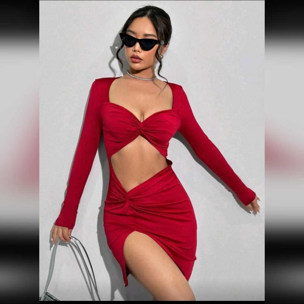 Red Cutout Dress